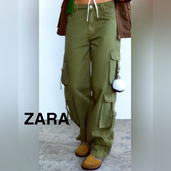 Zara Pants - ZARA Women’s Green Cargo Pants - Size 2 - NEW